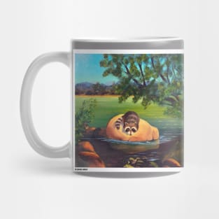 Racoon fishing Mug